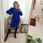 Tailleur vintage Blu Royal