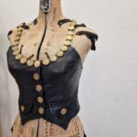 Moschino vintage leather top da collezione