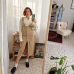 Abito Salopette vintage beige