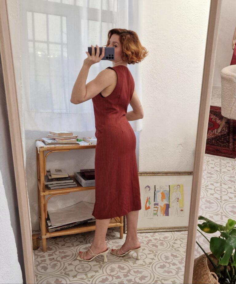 Vintage 90's dress gessato - immagine 8