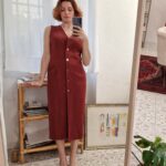 Vintage 90's dress gessato