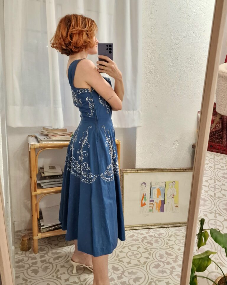 autentico Rare 50's vintage dress - immagine 6