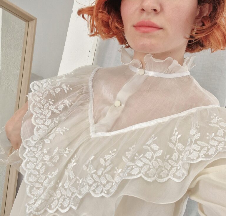 Camicia Vintage Charlotte Organza e Seta - immagine 8