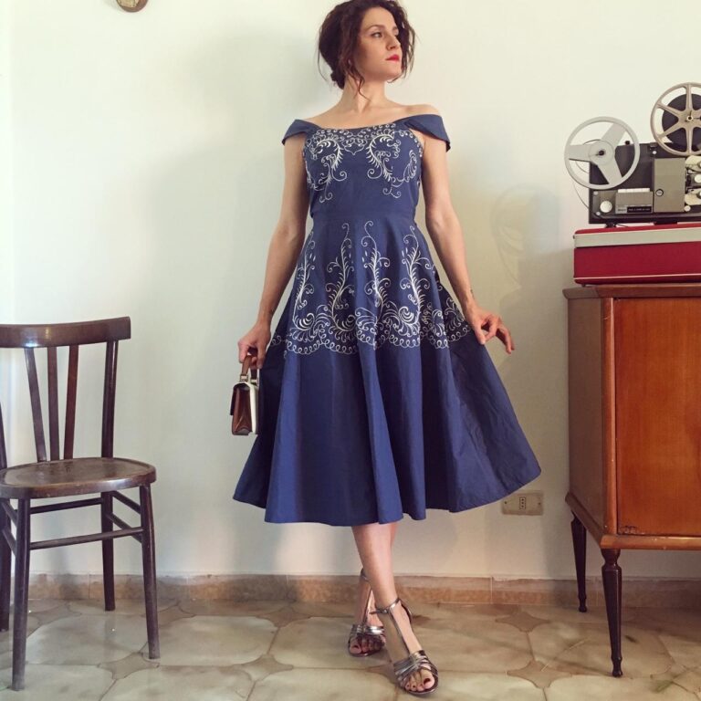 autentico Rare 50's vintage dress - immagine 9