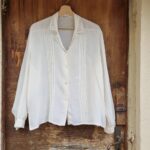 Camicia vintage Seta color latte