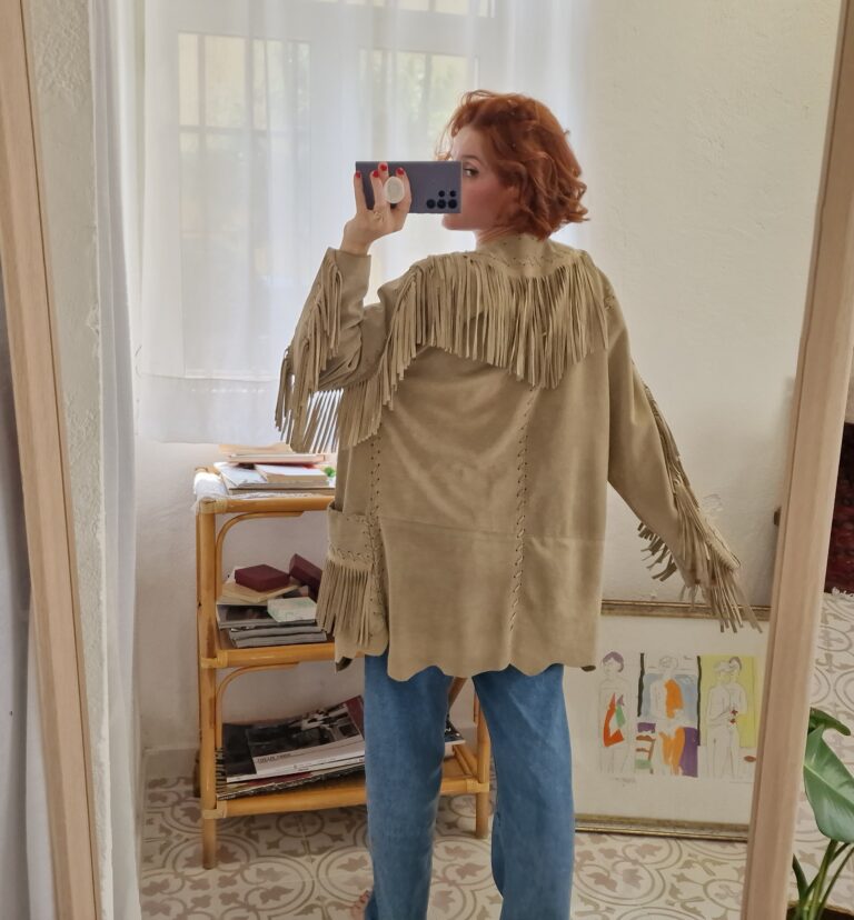 Moschino vintage suede fringe Jacket - immagine 4