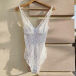 Body pizzo bianco by La Perla