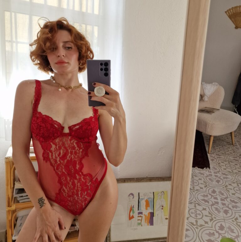 Body rosso pizzo Marvel by La Perla