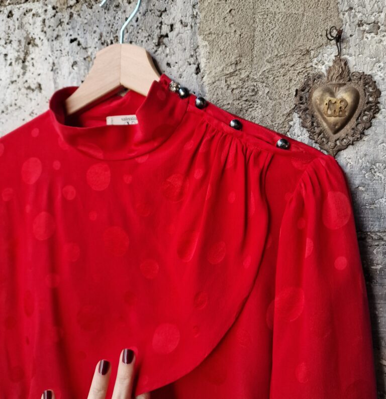 Valentino vintage silk blouse - immagine 9