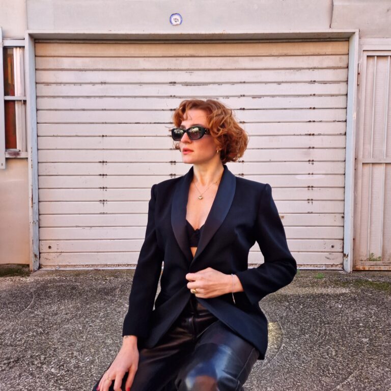 Giacca smoking vintage by Luisa Spagnoli - immagine 6