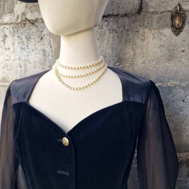 Giacca camicia vintage velluto e Seta by Byblos - immagine 13