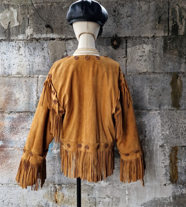 Moschino vintage suede fringe jacket - immagine 8