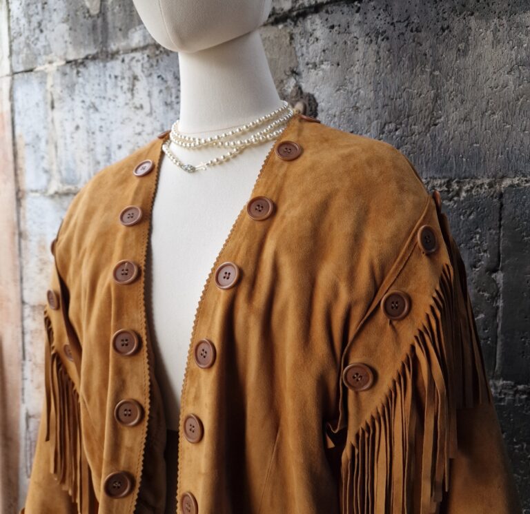 Moschino vintage suede fringe jacket - immagine 12