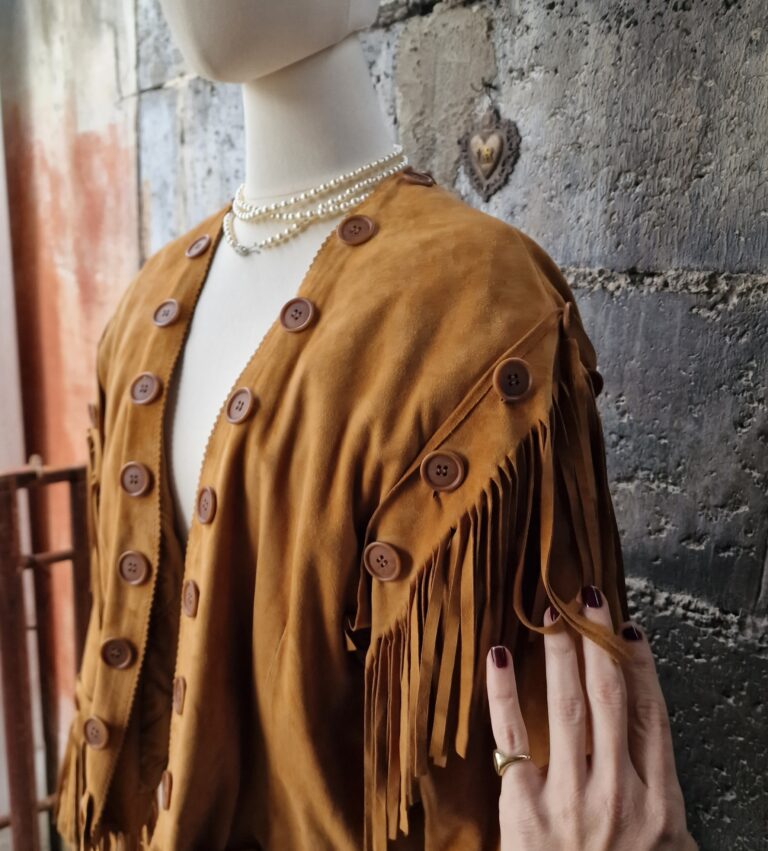 Moschino vintage suede fringe jacket - immagine 14