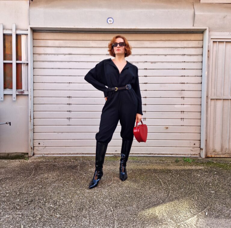 Chicness Jumpsuit nera vintage - immagine 8