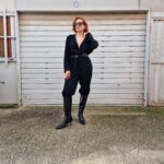 Chicness Jumpsuit nera vintage