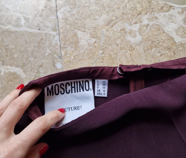 Pantaloni vintage prugna by Moschino Couture - immagine 9