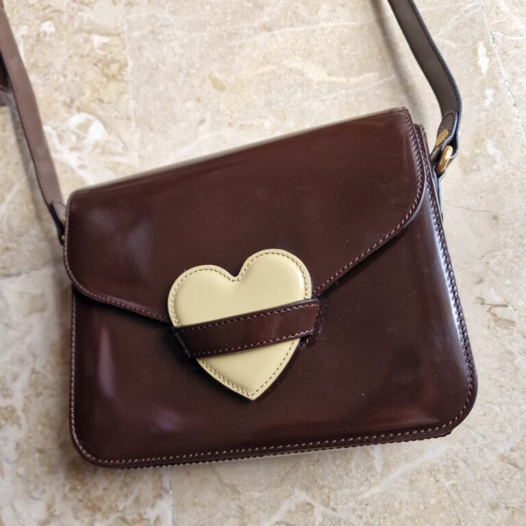 MOSCHINO vintage lettera heart bag - immagine 4