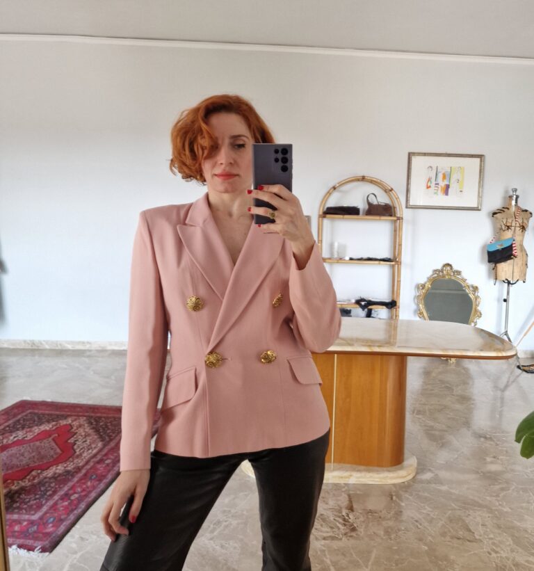 Moschino vintage tailleur rosa - immagine 5