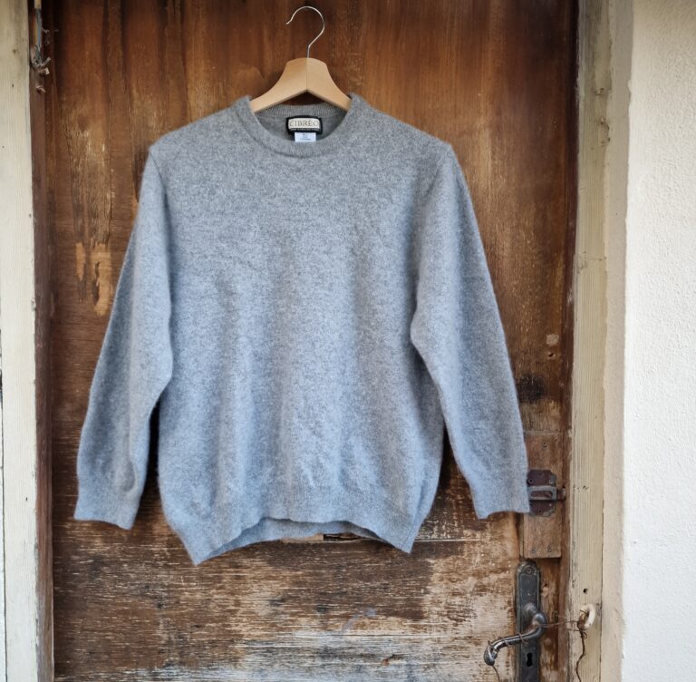 Maglione Basic 100% Cashmere grigio - immagine 6